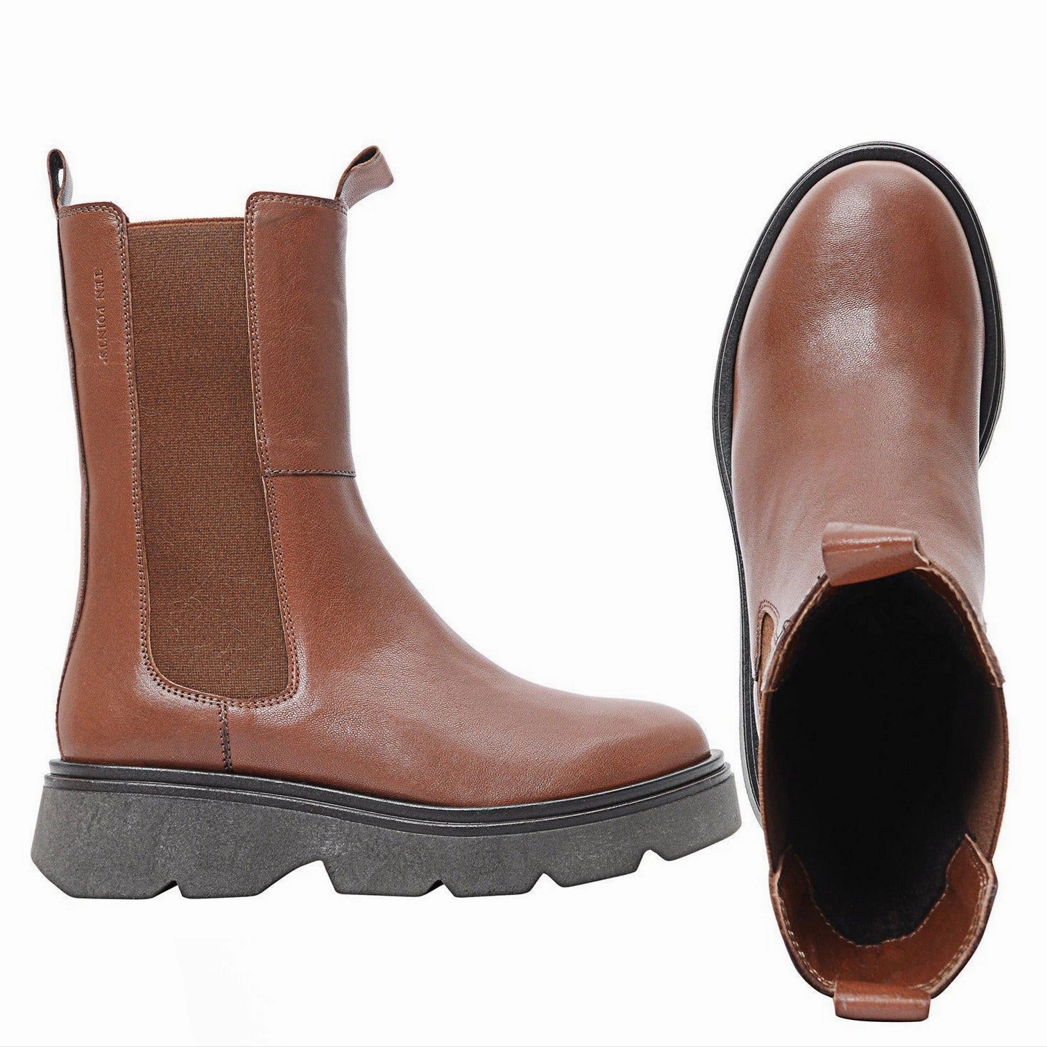 Overknee Stiefel Online Kaufen warm geftterte Leder-Stiefel, Karin